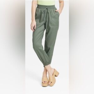 Women’s High-Rise Modern Ankle Jogger Pants - Teal - M